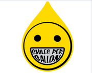 Smiles Per Gallon Sticker