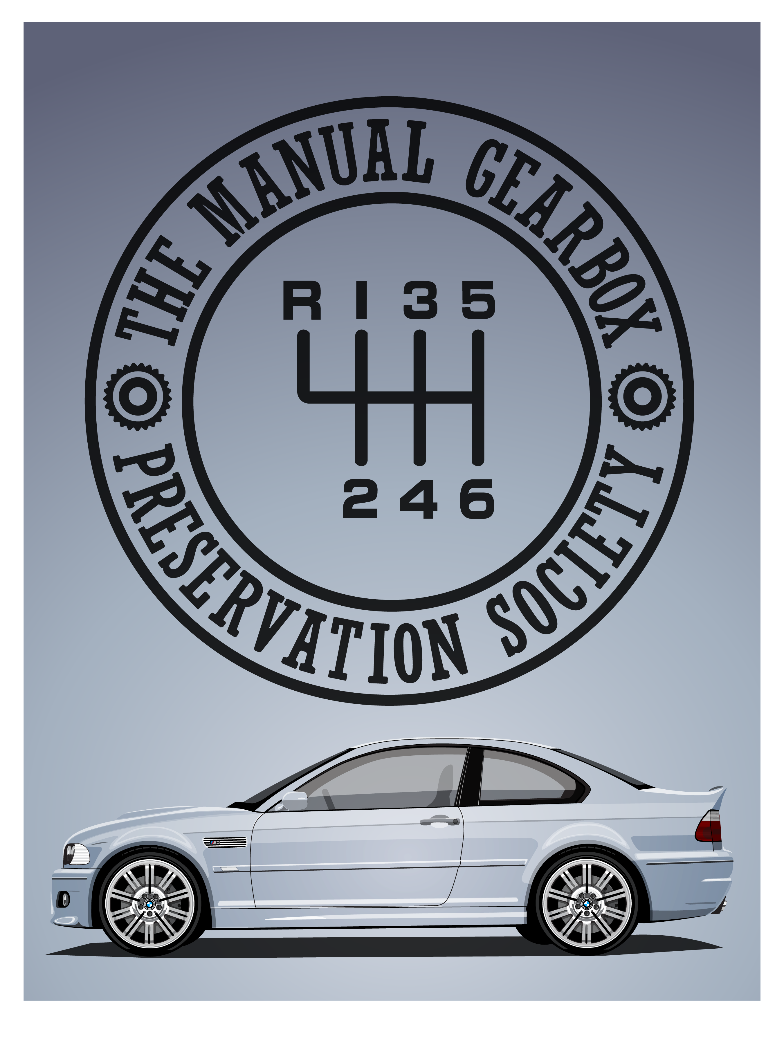 TMGPS BMW M3 (E46) Print – The Curb Shop, image size:2701x3601