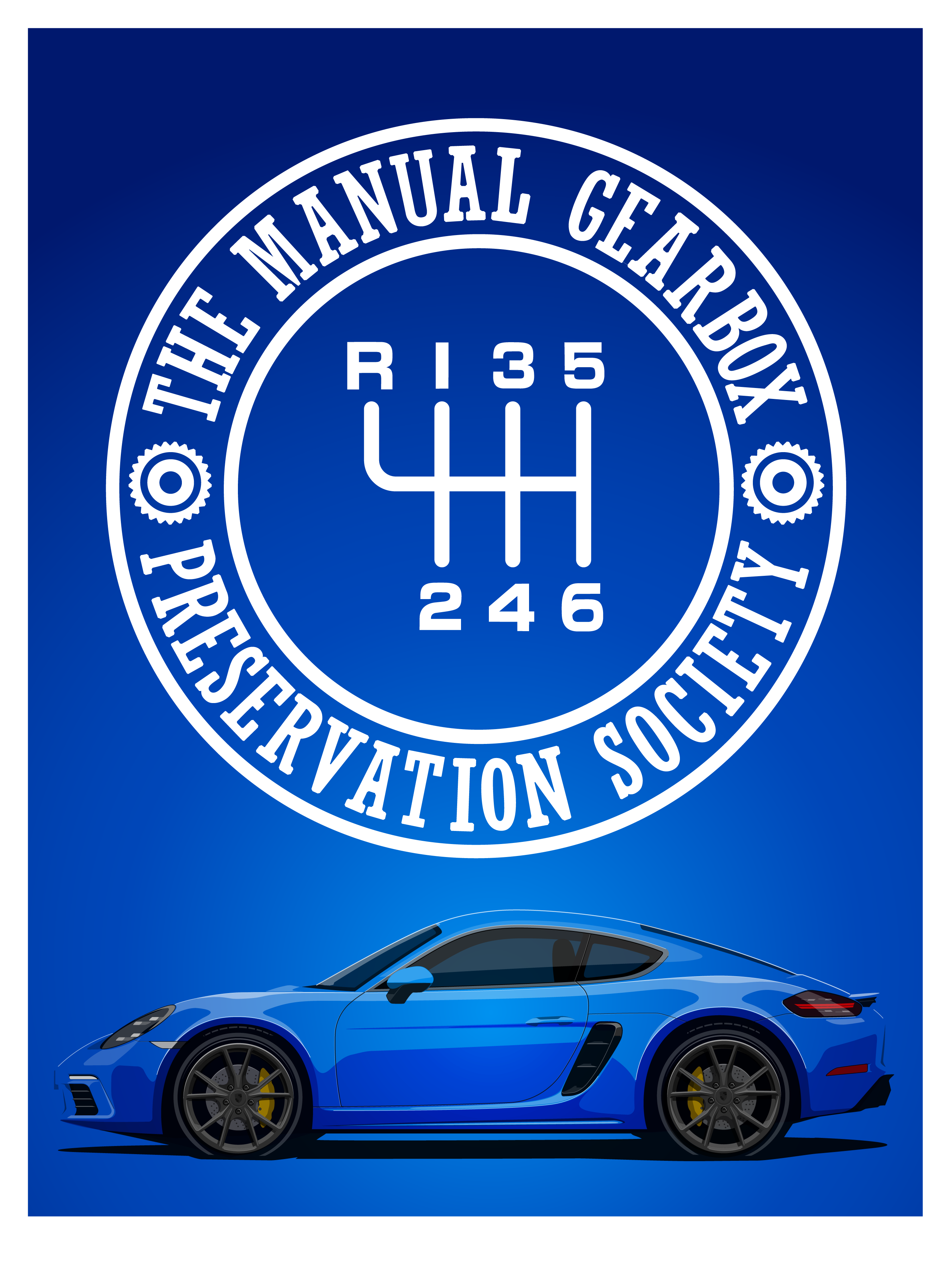 Manual Gearbox Preservation Society customizable prints Porsche 718 Forum