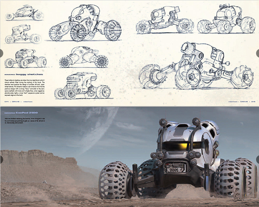 DRIVE: vehicle sketches and renderings