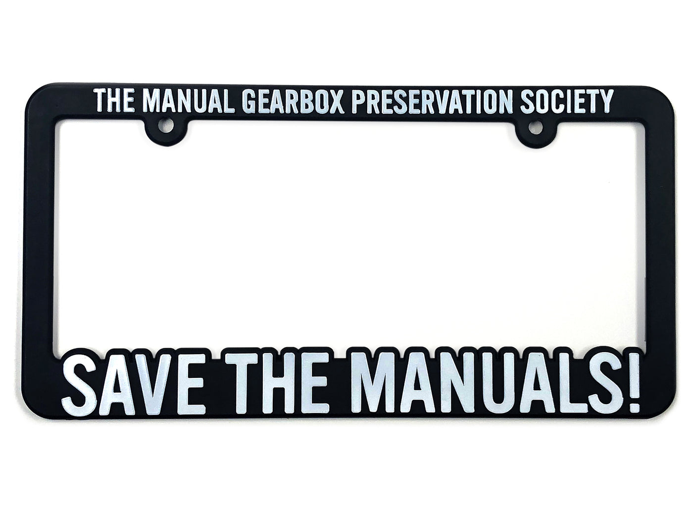 TMGPS SAVE THE MANUALS! License Plate Frame